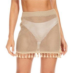 NEW Women's Crochet Cover Up Skirt Knit Mini Beach Cover Up for Swimsuit Bikini